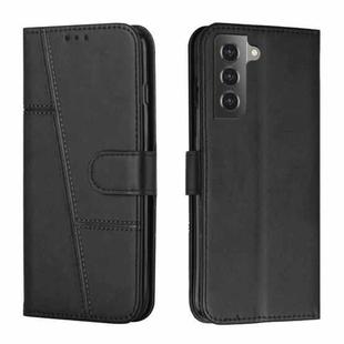 For Samsung Galaxy S23+ 5G Stitching Calf Texture Buckle Leather Phone Case(Black)