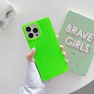 For iPhone 12 Pro Max Fluorescence Soft TPU Straight-Edge Phone Case(Green)