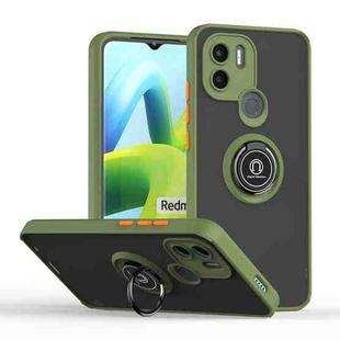 For Xiaomi Redmi A1+ Q Shadow 1 Series TPU + PC Phone Case with Ring(Army Green)