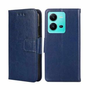 For vivo V25 5G/V25e 5G/X80 Lite Crystal Texture Leather Phone Case(Royal Blue)