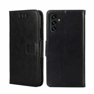 For Samsung Galaxy A04s Crystal Texture Leather Phone Case(Black)