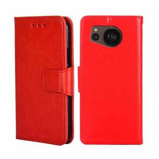 For Sharp Aquos sense7 Plus Crystal Texture Leather Phone Case(Red)