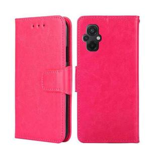 For Xiaomi Poco M5 4G Crystal Texture Leather Phone Case(Rose Red)