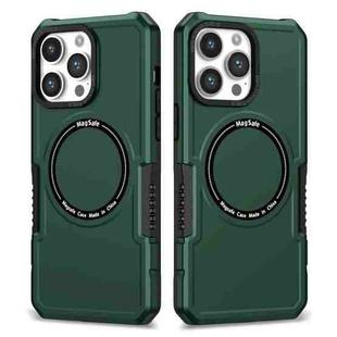 For iPhone 14 Pro MagSafe Shockproof Armor Phone Case(Dark Green)