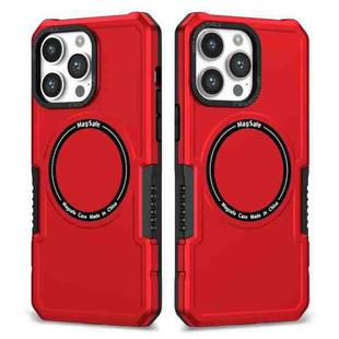 For iPhone 14 Pro Max MagSafe Shockproof Armor Phone Case(Red)