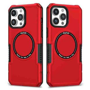 For iPhone 13 Pro MagSafe Shockproof Armor Phone Case(Red)