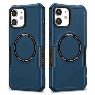 For iPhone 12 MagSafe Shockproof Armor Phone Case(Dark Blue)