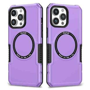 For iPhone 12 Pro MagSafe Shockproof Armor Phone Case(Purple)