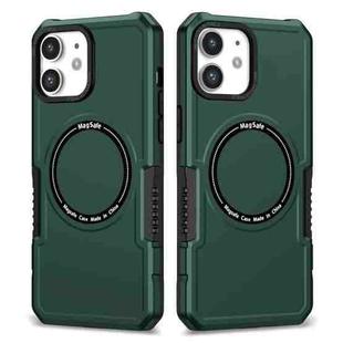 For iPhone 11 MagSafe Shockproof Armor Phone Case(Dark Green)
