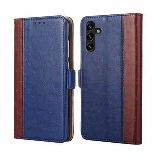 For Samsung Galaxy A13 5G Ostrich Texture Flip Leather Phone Case(Blue)