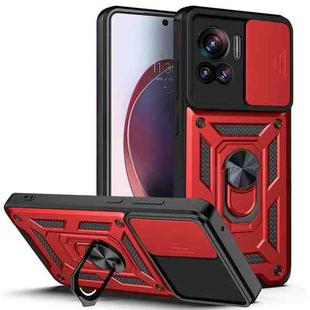 For Motorola Edge 30 Ultra Sliding Camera Cover Design TPU+PC Phone Case(Red)