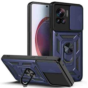 For Motorola Edge 30 Ultra Sliding Camera Cover Design TPU+PC Phone Case(Blue)