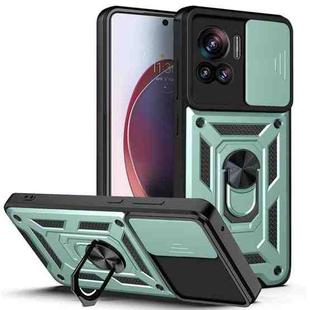 For Motorola Edge 30 Ultra Sliding Camera Cover Design TPU+PC Phone Case(Green)