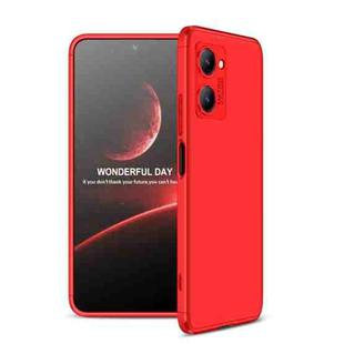 For Realme C33 GKK Three Stage Splicing Full Coverage PC Phone Case(Red)