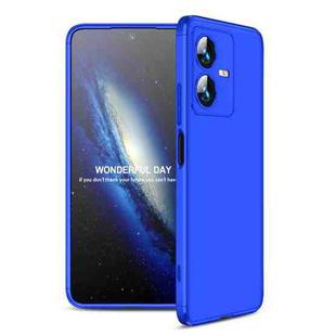 For vivo Y22 / Y22s GKK Three Stage Splicing Full Coverage PC Phone Case(Blue)