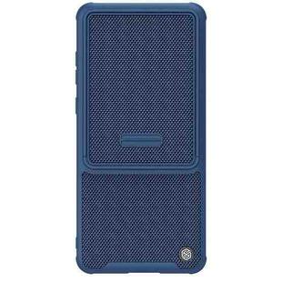 For Huawei Mate 50 Pro NILLKIN 3D Textured Camshield PC + TPU Phone Case(Blue)
