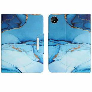 For Huawei MatePad Pro 11 2022 Colored Drawing Horizontal Flip Leather Tablet Case(Cyan Marble)