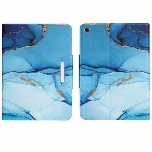 For Lenovo Tab M10 Plus 3rd Gen 10.6 inch Colored Drawing Horizontal Flip Leather Tablet Case(Cyan Marble)