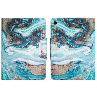 For Samsung Galaxy Tab A7 Lite Colored Drawing Horizontal Flip Leather Tablet Case(Ink Marble)