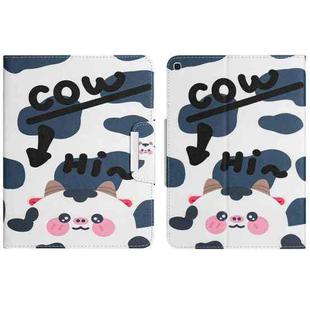 For Samsung Galaxy Tab A 10.1 2019 Colored Drawing Horizontal Flip Leather Tablet Case(Cow)