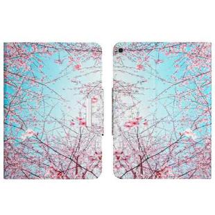 For Samsung Galaxy Tab A 10.1 2019 Colored Drawing Horizontal Flip Leather Tablet Case(Cherry Blossoms)