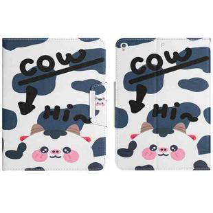 For iPad 10.2 2019 / 2020 / 2021 Colored Drawing Horizontal Flip Leather Tablet Case(Cow)