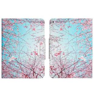 For iPad 10.2 2019 / 2020 / 2021 Colored Drawing Horizontal Flip Leather Tablet Case(Cherry Blossoms)
