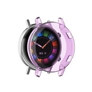 For Huawei Watch GT2 42mm Full Coverage Watch Protective Case with Screen(Transparent Purple)