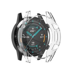 For Huawei Watch GT2 46mm Full Coverage Watch Protective Case with Screen(Transparent White)