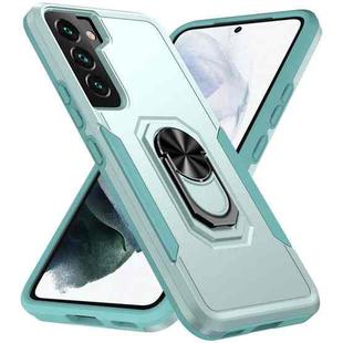 For Samsung Galaxy S23+ 5G Pioneer Armor PC + TPU Holder Phone Case(Green)