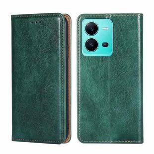 For vivo V25 5G/V25e 5G/X80 Lite Gloss Oil Solid Color Magnetic Leather Phone Case(Green)