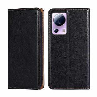 For Xiaomi Civi 2 5G Gloss Oil Solid Color Magnetic Leather Phone Case(Black)