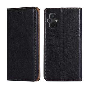 For Xiaomi Poco M5 4G Gloss Oil Solid Color Magnetic Leather Phone Case(Black)