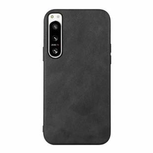 For Sony Xperia 5 IV Cowhide Texture PU Phone Case(Black)