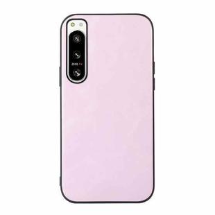 For Sony Xperia 5 IV Cowhide Texture PU Phone Case(Pink)