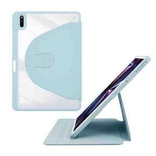 For Huawei MatePad 10.4 Acrylic 360 Degree Rotation Holder Tablet Leather Case(White Ice)