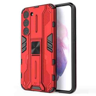 For Samsung Galaxy S23+ 5G Supersonic PC + TPU Shock-proof Phone Case with Holder(Red)