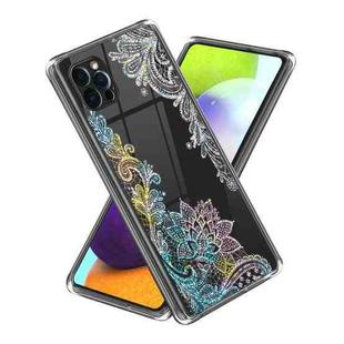 For iPhone 14 Pro Laser IMD Pattern TPU Phone Case(Flower)