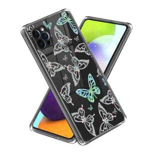 For iPhone 14 Pro Laser IMD Pattern TPU Phone Case(Butterfly)