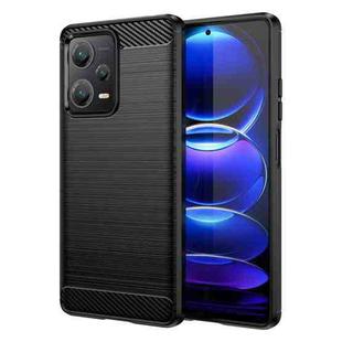 For Xiaomi Redmi Note 12 Explorer Brushed Texture Carbon Fiber TPU Case(Black)