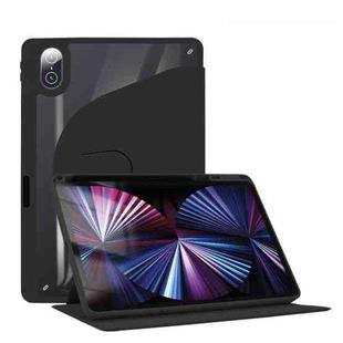 For Honor Tablet V7 Pro Acrylic 360 Degree Rotation Holder Tablet Leather Case(Black)
