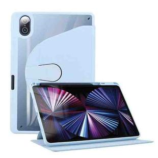For Honor Tablet V7 Pro Acrylic 360 Degree Rotation Holder Tablet Leather Case(White Ice)