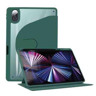 For Honor Pad 8 12 inch 2022 Acrylic 360 Degree Rotation Holder Tablet Leather Case(Emerald Green)