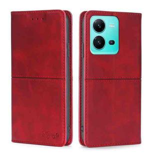 For vivo V25 5G/V25e 5G Cow Texture Magnetic Leather Phone Case(Red)