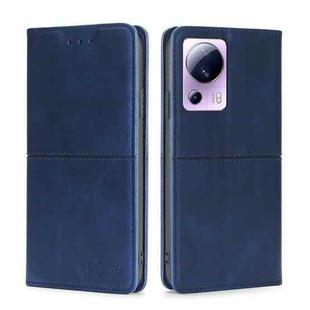 For Xiaomi Civi 2 5G Cow Texture Magnetic Leather Phone Case(Blue)