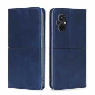 For Xiaomi Poco M5 4G Cow Texture Magnetic Leather Phone Case(Blue)