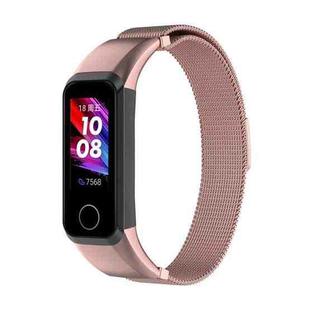 For Huawei Band 4 (ADS-B29) / Honor Band 5i (CRS-B19S) Milan Wrist Strap Watchband(Rose Pink)