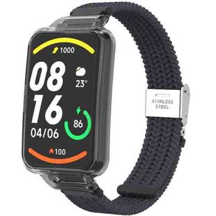 For Xiaomi Mi Band 7 Pro Braided Nylon Buckle Integrated Watch Band(Charcoal)