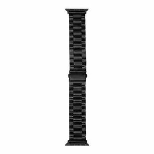 Strains Metal Watch Band For Apple Watch Ultra 49mm / Series 8&7 45mm / SE 2&6&SE&5&4 44mm / 3&2&1 42mm(Black)