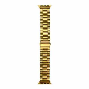 Strains Metal Watch Band For Apple Watch Ultra 49mm / Series 8&7 45mm / SE 2&6&SE&5&4 44mm / 3&2&1 42mm(Gold)